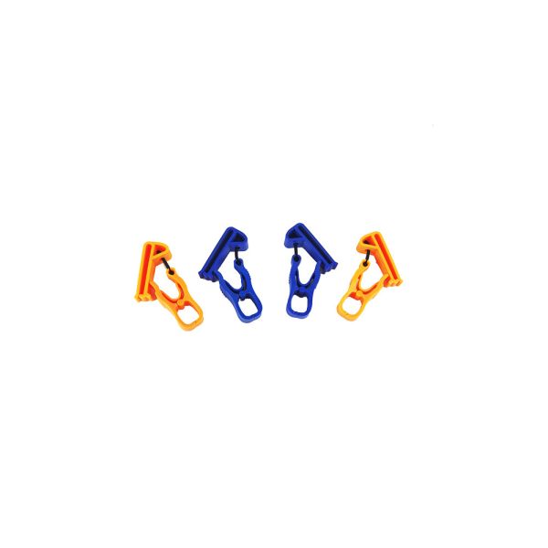 Custom Design Plastic Glove Clips 1.29*6.38*0.74 Bag Packaging