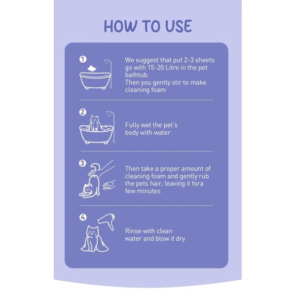 Eco Friendly Pet Clean Sheet Harmless Gentle Biodegradable Customizable