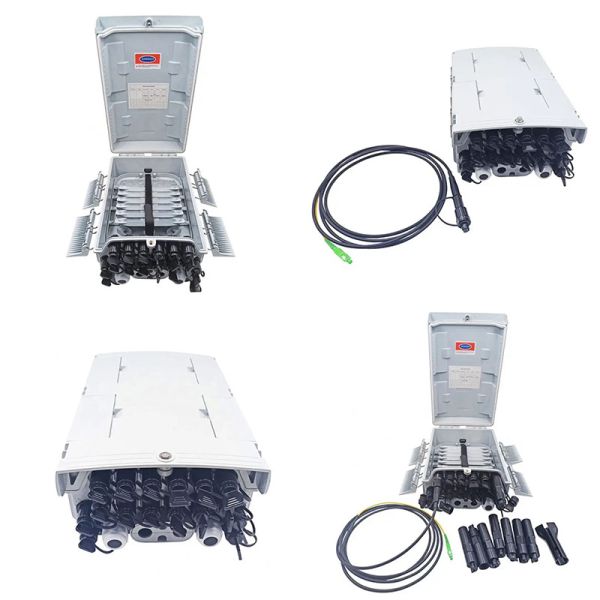 16 core fiber optic Cable Distribution Box with sc adapter and pigtail