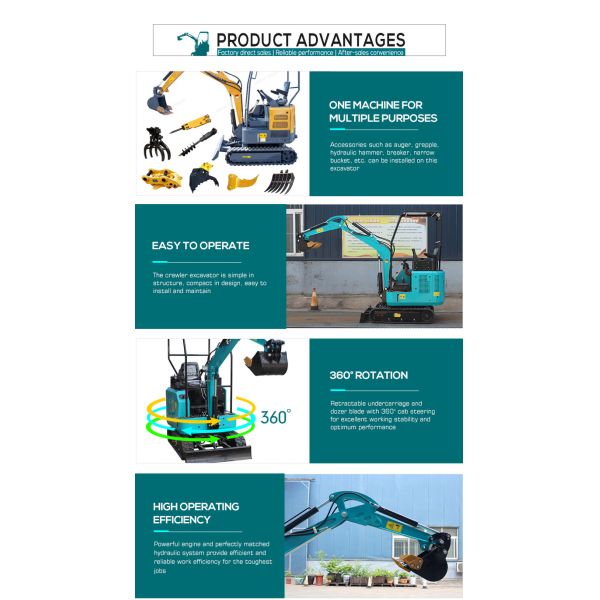 Mini Excavator New Diesel Engine Excavator Mini Excavator Backhoe Loader