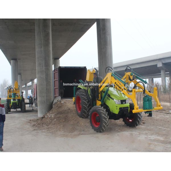 Hydraulic Vibrating Pile Driver Pole Erection Machine With 150-2000mm Drilling Diameter