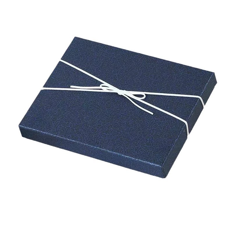 Two-Piece Rigid Gift Boxes with Elastic String Bow for Luxury Packaging
