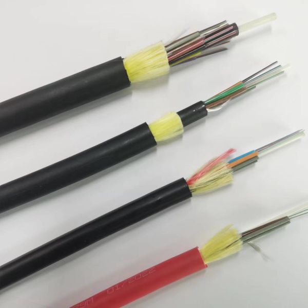 Double Jacket ADSS Outdoor Aerial Fiber Optic Cable Self Supporting 48 Core