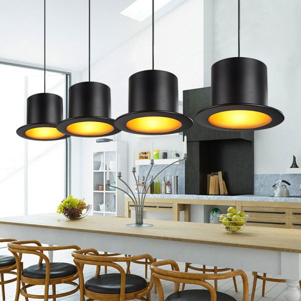 Retro top hat shape LED E27 Pendant Light for home improvement bedside restaurant lights(WH-VP-158)