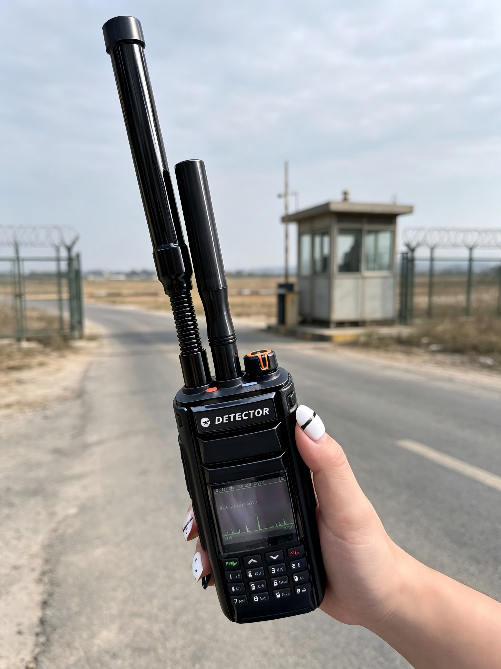 Lightweight Handheld Small UAV Detector 1-3KM Long Range Drone Detection Device