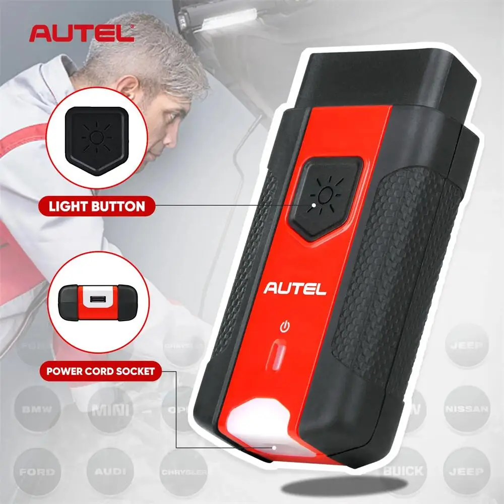 Autel MaxiVCI V200 VCI Compatible Bluetooth Interface Used With Tablets MS906 PRO MS906Pro-TS ITS600K KM100 BT609 BT608