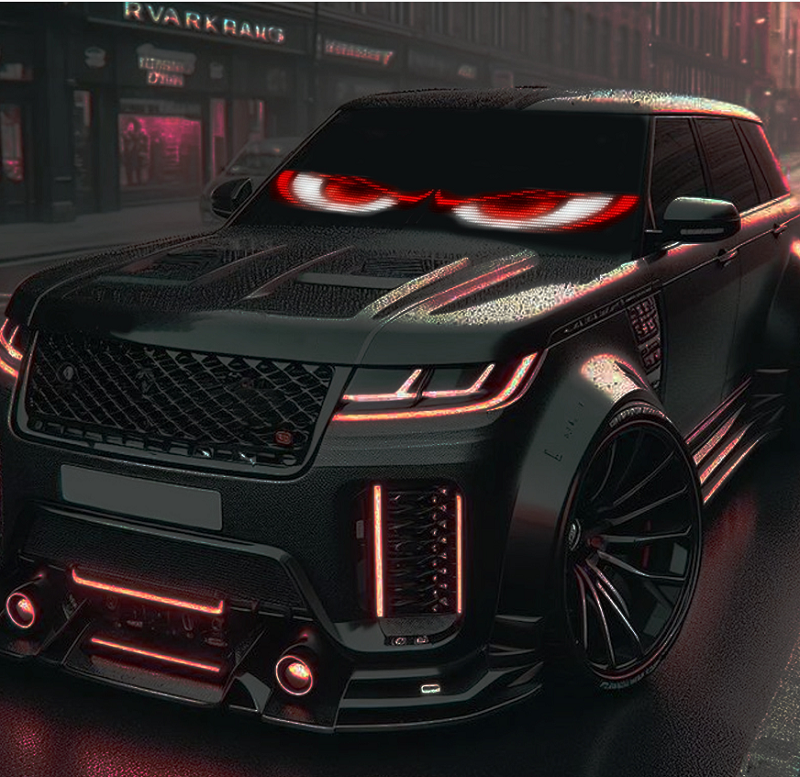 App Control Waterproof Flexible RGB LED Car Window Devil Eye Light for Business OPTIONAL Panel Size No Touch Screen Type