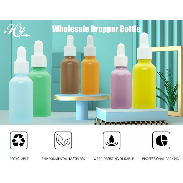 Refillable Empty Oil 5ml 10ml 15ml Boston Dropper Bottles TDS SGS