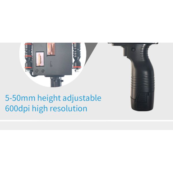 Portable Inkjet Printer for Compact Two Sprinkler Head Design and 5-50mm Printing Height