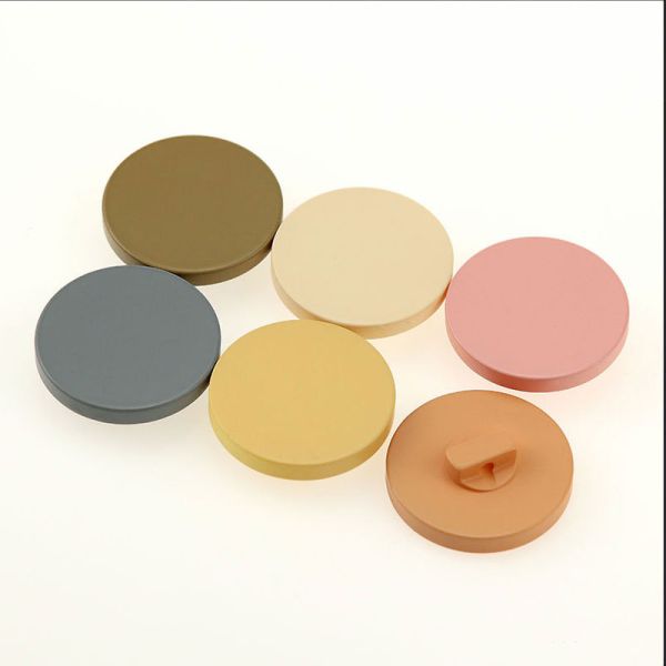 Round Sew Custom Solid Logo Polo Shirt Pearl Resin Plastic Buttons