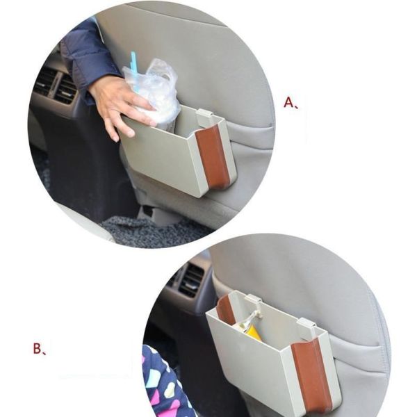 Car Interior Multifunctional Folding Storage Box Portable Car Trash Can