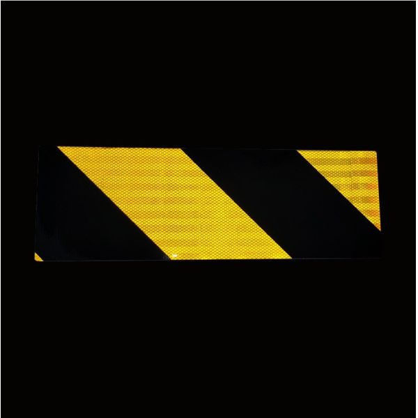 Reflective Rear Lorry Marker Boards Striped PMMA PET PC Material