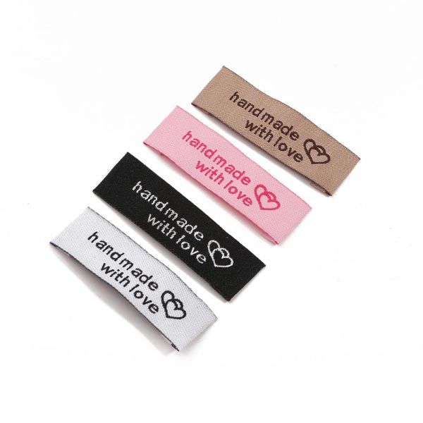 Neck Label Garment for Clothes accessories Folded Woven Label