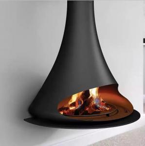 China Europe Indoor Wood Burning Stove Decorative Suspended Ceiling Fireplace on sale
