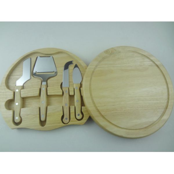 Cheese Knife Set Wooden handle With Cutting Board