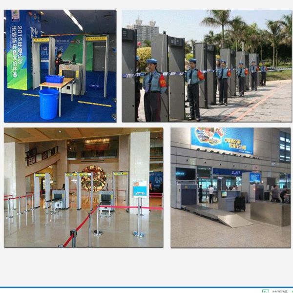 Weatherproof Body Metal Detectors Security Checking Gate Bright LED Visual Alarm