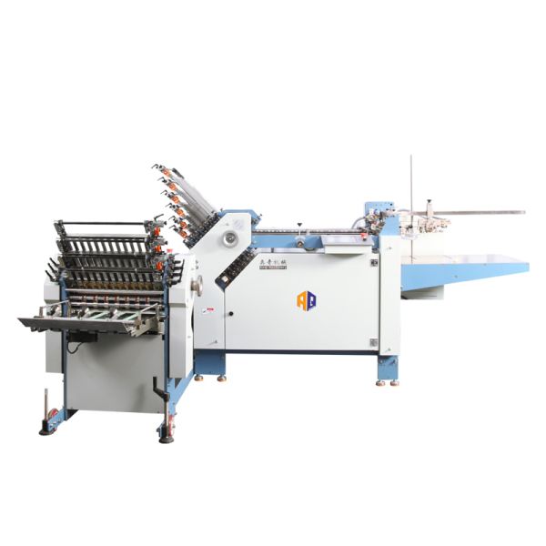 Pharmaceutical Cross Fold A3 Paper Folding Machine With 12 Buckle Plate