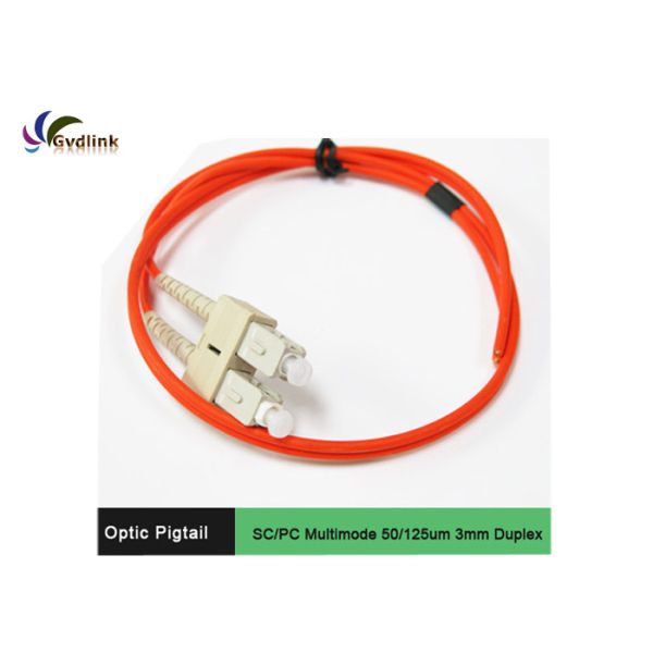 ROHS Certified SC MM 50/125um Duplex Fiber Patch Cable