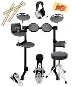 China Yamaha DTX450K Electronic Drum Set Bundle with Drum Throne, Drum Sticks, Headphones, and Polishing Cloth on sale