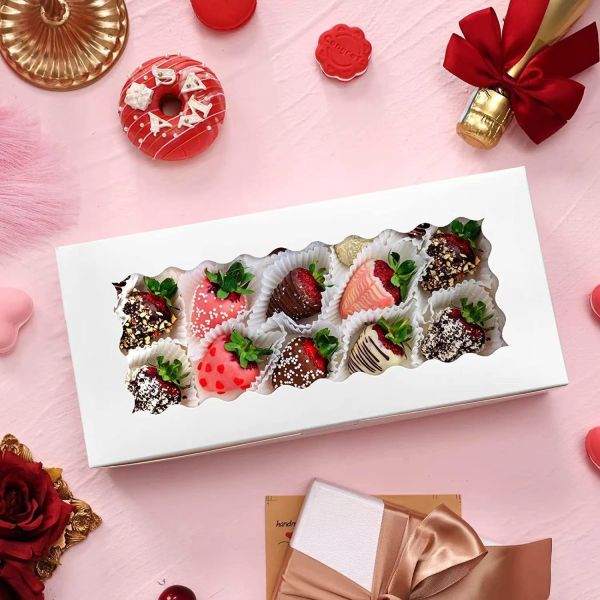 Custom Food Cake Cookie Pastry Box Window Bakery Boxes with Logo Wholesale