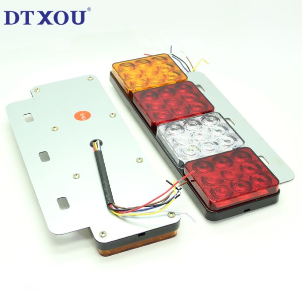 Truck trailer accessory combination indicator light three color LED tail light turn indicator light