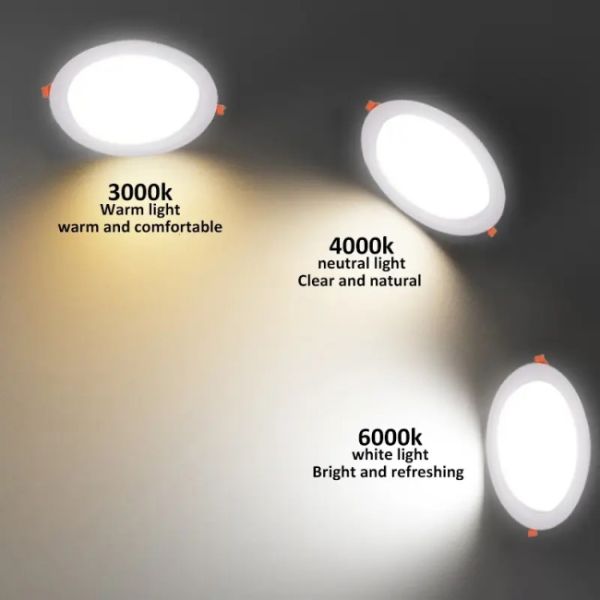 Recessed LED Ceiling Downlights IP44 Aluminum LED Panel Downlight