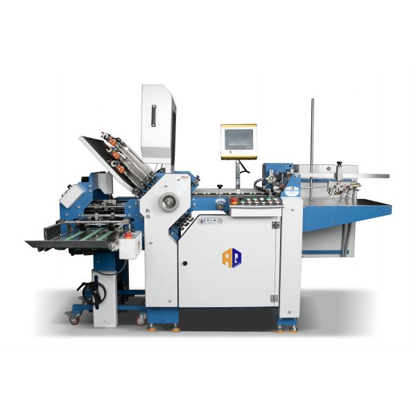 Automatic Brochure Paper Leaflet Folding Machine Paper Cross Folder Equipment