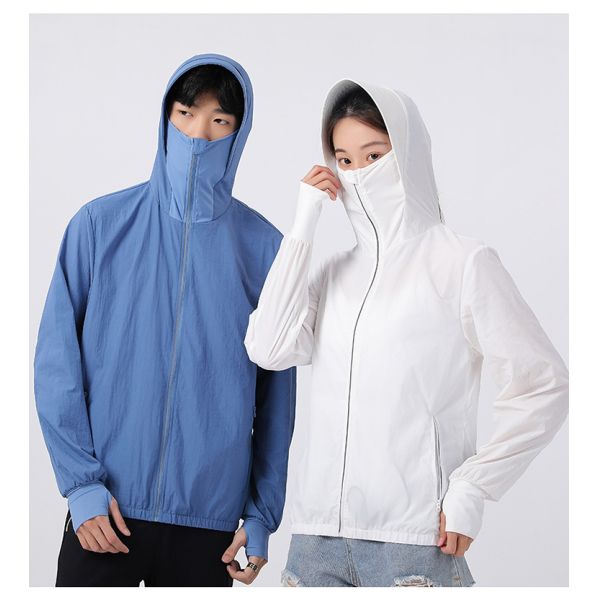 Quick-drying Polyester Fabric Shell Material Sun Protection Fan Clothing For Outdoor