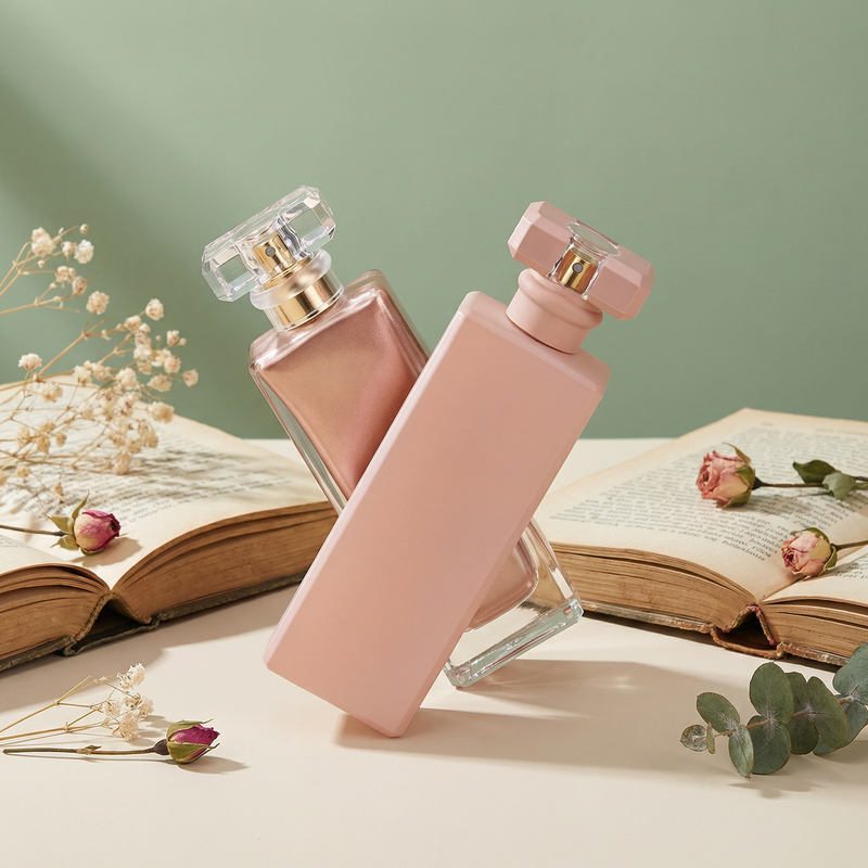 Anding Oem Bulk Custom Printing 100 ml Rectangle High End Refillable Spray Luxury Empty Glass Perfume Bottle