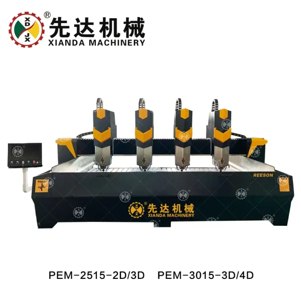 China Automatic Tool Change Countertop Milling Polishing Machine for Granite, Marble, Quartz CNC Machining Center