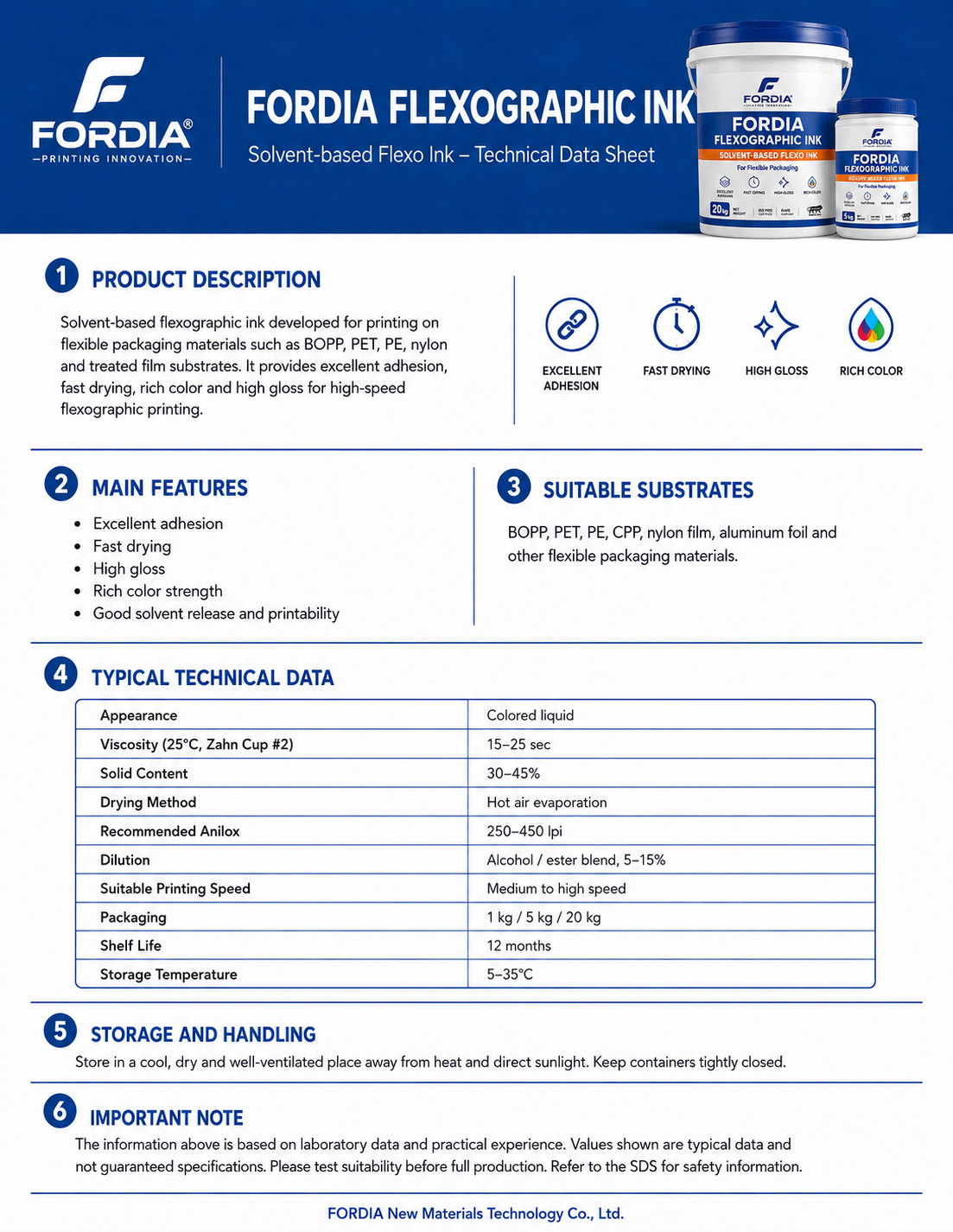 Waterproof Fast Dry Solvent Based Flexographic Printing Ink For Kraft Paper Board Packaging