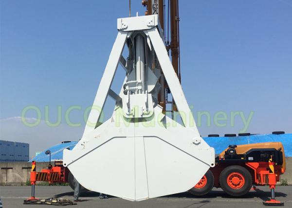 Clamshell Unloading Grab Bucket with wireless remote control material handling