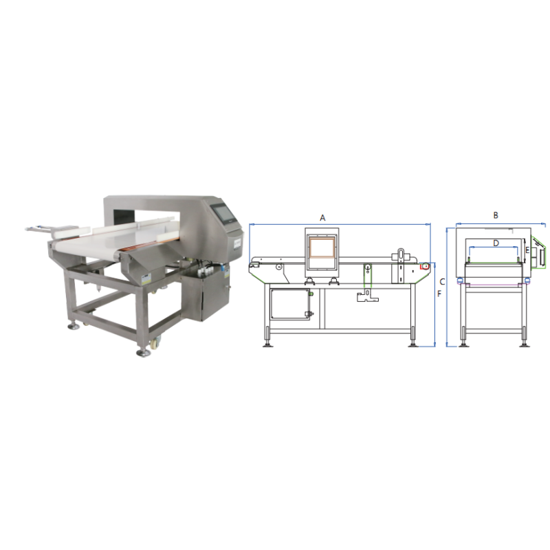 High Sensitive Metal Detector with Automatic Conveyor Belt