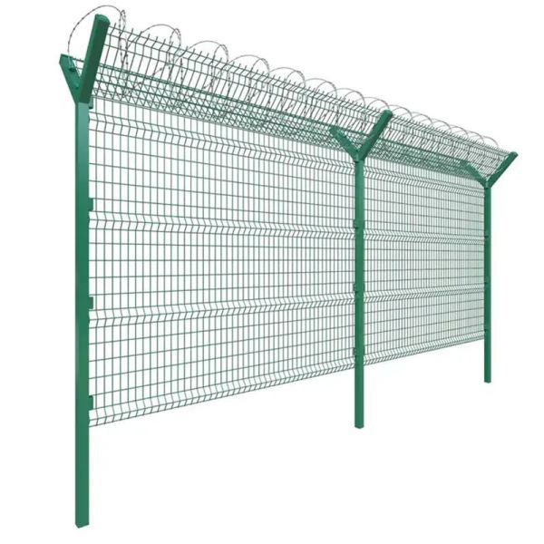 AOA Fence Security Fence Featuring Multiple Panel Heights and Lengths with Galvanized and PVC Coated Surface Treatments