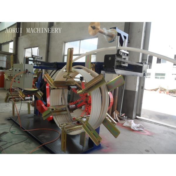 High Efficiency Plastic Pipe Extrusion Line / Full Automatic PE Pipe Making Machinery