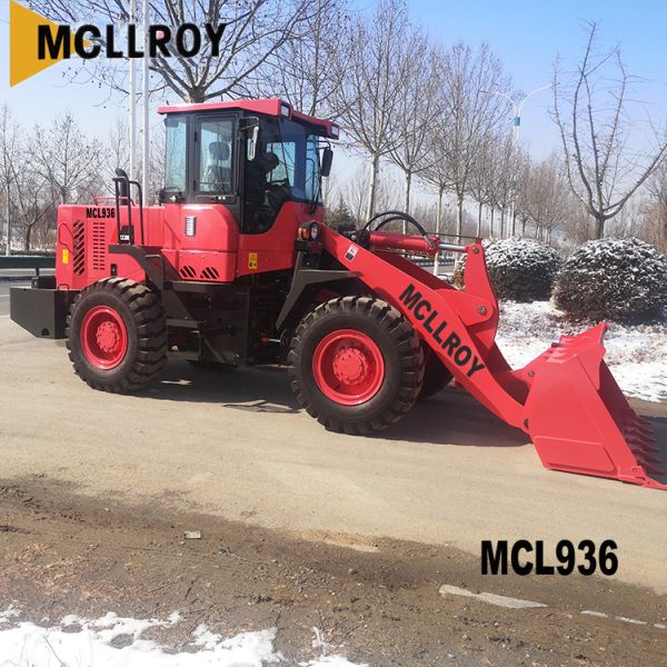 Multifunctional Small Articulated Wheel Loader , Front Loader Shovel 76kw