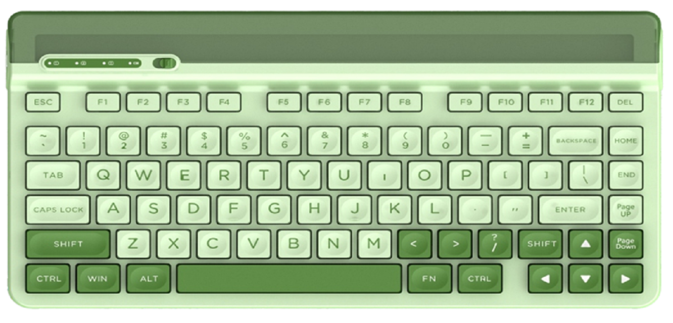 ETEK Wireless Membrane Keyboard,HanTianXia 2.4G, PC/ABS Shell, Screen Printed, Silver Film