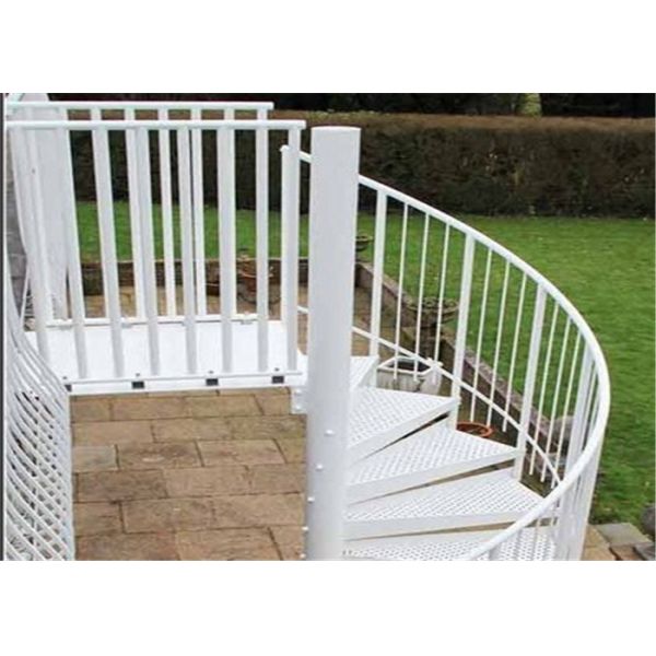 Contemporary Galvanized Modern Spiral Staircase Space Saving Outdoor