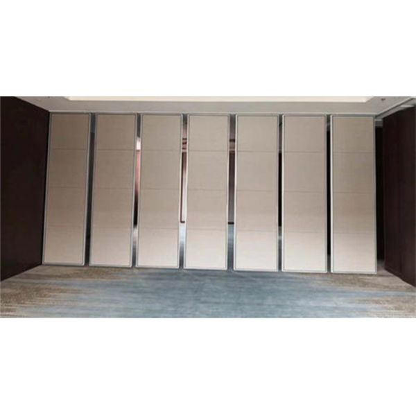 Melamine Surface Floor To Ceiling Hanging System Restaurant Movable Partition Walls