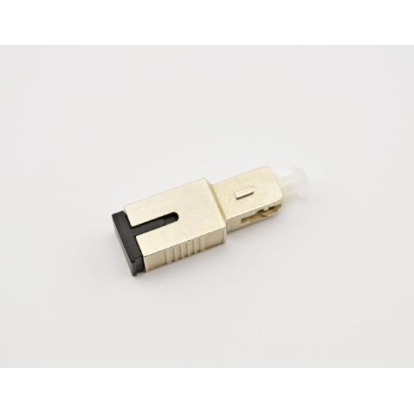 SC/APC Singlemode Fixed Fiber Optic Attenuator, Male-Female, with precise attenuation values of 5dB/10dB/15dB