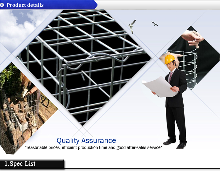 Architecture 5mm Galfan Welded Mesh Gabion
