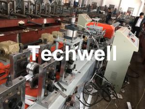 China PU Foam Rolling Shutter Door Slat Roll Forming Machine With 0-15m/min Forming Speed , Gearbox Drive Type on sale