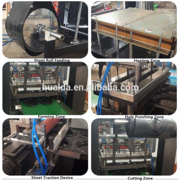 Machine to make disposable plastic transparent wax crayon pen packaging insert tray box