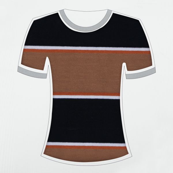 Smooth Comfortable Elasticity Skin-Friendly Striped Material Fabric 165cm Width