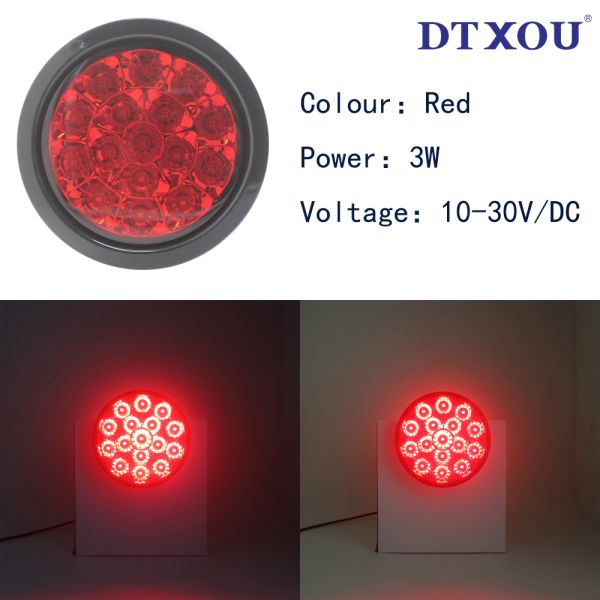 round vehicle truck trailer led tail light