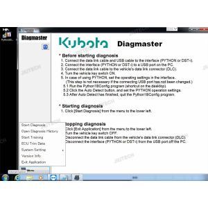KUBOTA diagnostic scanner Python interface