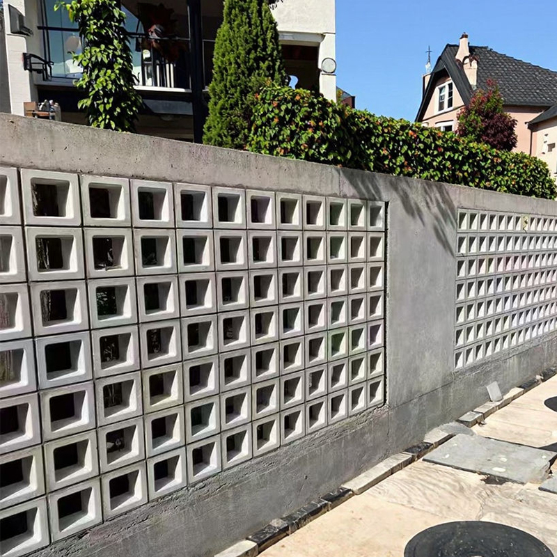 White Cast Cement Ventilation Screen Bricks Architectural Concrete Masonry Screen Walls Block for Airflow Facades