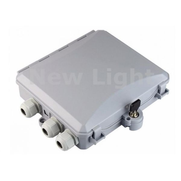 8 Core FTTH Termination Box with IP65 Protection for Wall Mountable Fiber Optic Assembly