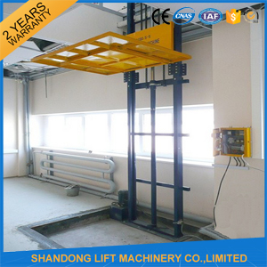 Cargo Material Loading Warehouse Elevator Lift , 500kgs 5m Hydraulic Freight Industrial Lifts Elevators