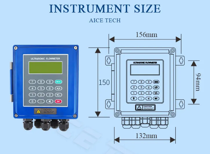 Anti Interference Ultrasonic Flow Meter High Precision For Large Pipe Diameters